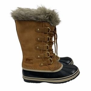 NEW Sorel Joan of Arctic Tall Snow Boots Waterproof Camel Brown Size 9
